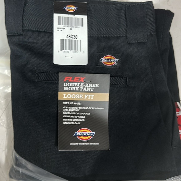 Dickies Men's Flex Double Knee Work Pant Loose Straight Fit NWT 46X30 - Picture 4 of 6